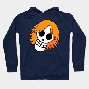 Skull orange model Hoodie